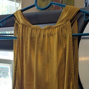 Naked Zebra Mock neck satin top